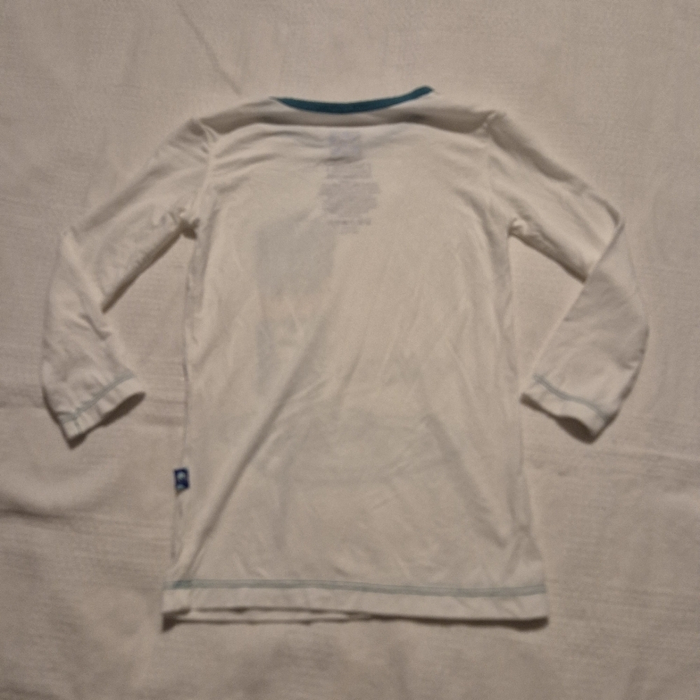 Kickee pants 4T white pajama top feed the fish design VGUC - Picture 2 of 3